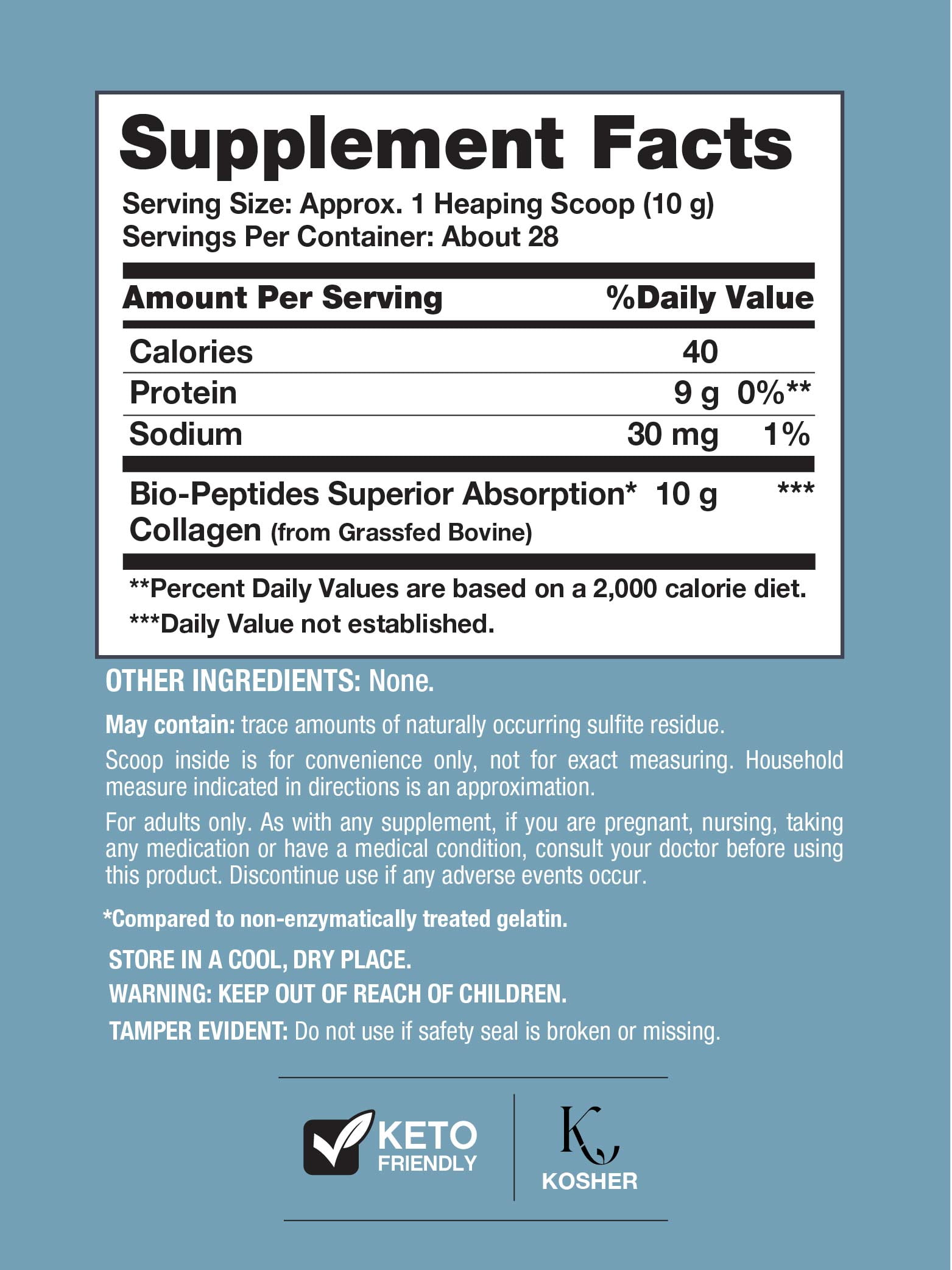 Collagen Bio-Peptides Powder | 10oz | Grassfed Protein Supplement | by NeoCell