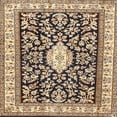 thumbnail image 1 of Ahgly Company Machine Washable Indoor Square Traditional Brown Area Rugs, 3' Square, 1 of 7