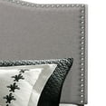 thumbnail image 3 of Ember Interiors Kiley Upholstered Arched King Bed with Nailhead Trim, Glacier Gray, 3 of 4
