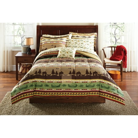 Mainstays Gone Fishing Bed in a Bag Coordinating Bedding, Twin/Twin XL