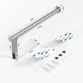 thumbnail image 3 of Wall Mount Paper Towel Holder, Sturdy Under Cabinet Paper Towel Holder Wall Mount, Stainless Steel Hanging Paper Towel Holder(Extra Two Hooks), 3 of 4