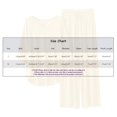 thumbnail image 2 of DuoJiaJ Sets For Women 3/4 Length Sleeve V Neck Summer Tops Elastic Waist Wide Leg Pants Summer Outfits Women's Long Nightgowns Coffee, 2 of 3