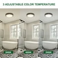 thumbnail image 2 of Akicon Exhaust Fan, 80CFM 2.0 Sones Bathroom Exhaust Fan with Light, Bathroom Fan with Dimmable 3CCT LED Light and Acrylic Light Cover, Bath Ventilation Fan for Home, Round, Brushed Nickel, 2 of 8