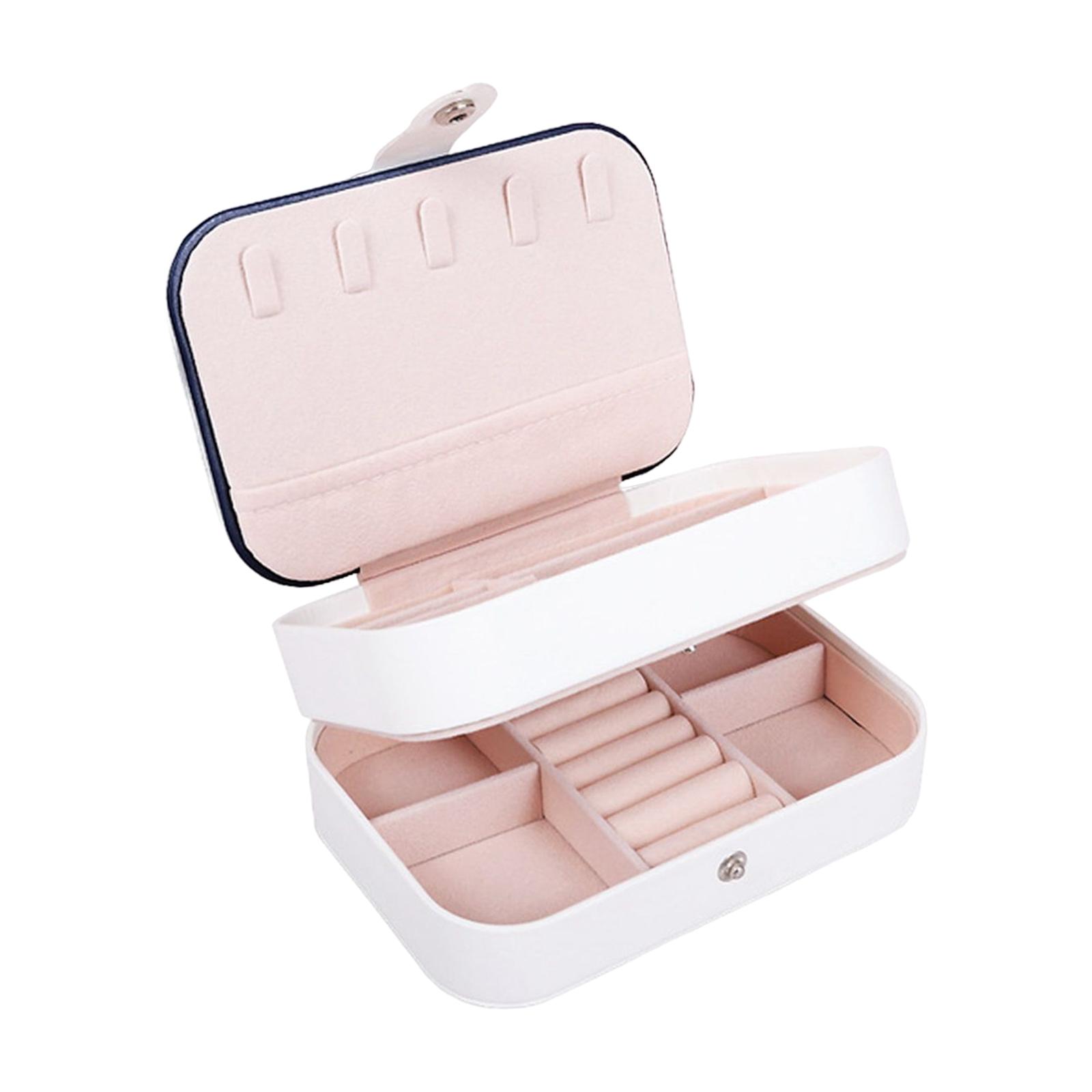 FVDPWYE Jewelry Box Large Capacity Storage Box for Jewelry Storage Necklace Girls Women White