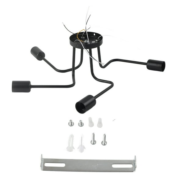 110?240V 4XE27 Retro Style LED Pendant Light Antique Lamp Fixture for Study Cafe Bar Hallway
