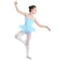 thumbnail image 3 of MSemis Kids Girls Spaghetti Straps Bowtie Ballet Dance Leotard Dress, 3 of 5