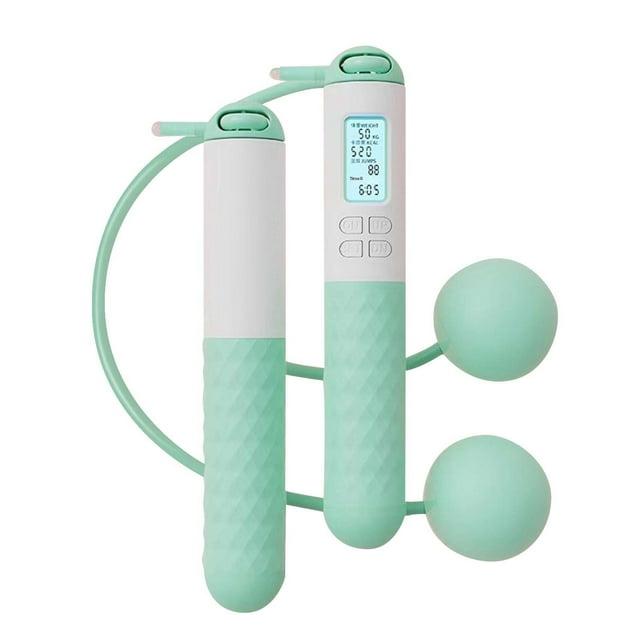 TIELUTT With Counter ( With/Without Rope) Skipping Relativelk for Yoga Strap for Stretching and Yoga Blanket Pregnancy Yoga Bolster Yoga Stuff Set Yoga Wheel Back Wheel Wheel for Stretching Yoga Rolle