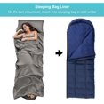 thumbnail image 2 of CZCPP-sac de Couchage Doublure, Drap de Voyage & Sac de Couchage Adulte, Draps de Camping Sac de Couchage de Voyage pour Randonnée, Hôtels & Auberges - Drap de Voyage Léger Simple & Double Draps de Camping, 2 of 4