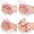 thumbnail image 2 of 16pcs Semi Cured Gel Nail Polish Strips Adhesive Full Wrap Gel Nail Art Stickers Waterproof Gel Nail Wraps Stickers, 2 of 5