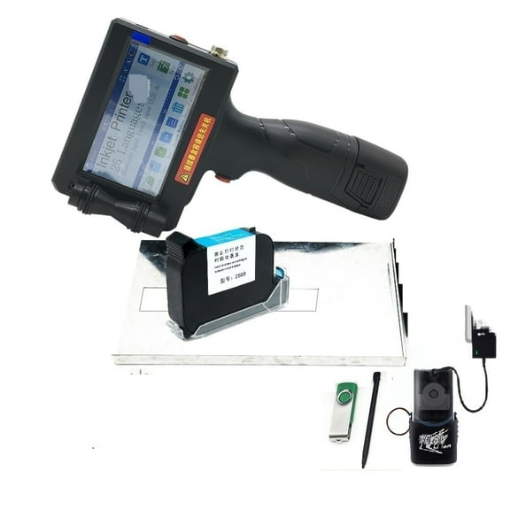 Touch Screen 12.7mm Handheld Inkjet Printer Fast Dry Coder Label Printer 600DPI QR Code Logo Thermal Printer ,Portable & User
