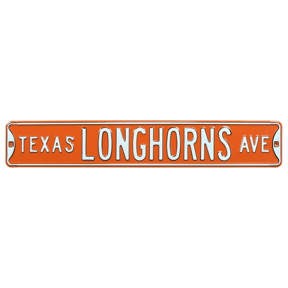 Texas Longhorns 6'' x 36'' Steel Street Sign