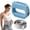 Blue, variant on Solaro Ab Belt, Multifunctional Full-Body Massager, Hands-Free Electric Massager, Ergonomic Design with Waist Belt, Adjustable Massage Modes, 3 Modes & 6 Intensities
