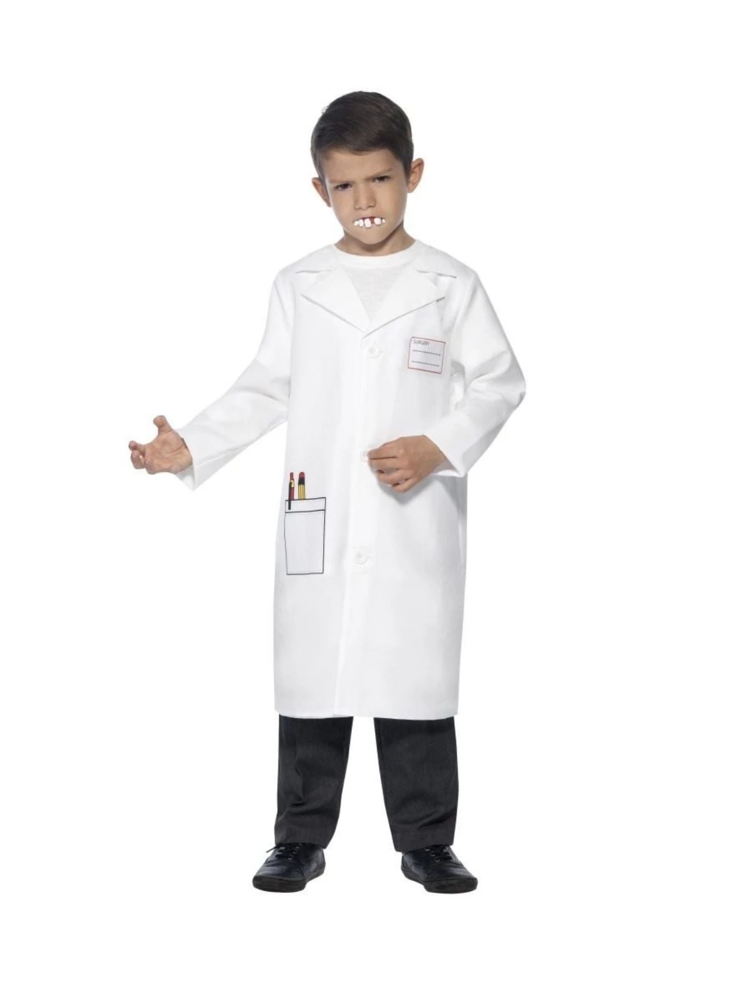 49" White Dentist Boy Child Halloween Costume Medium