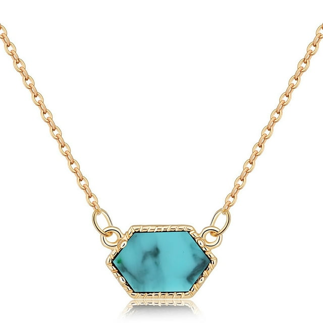 Collier Pendentif Femme Mode Forme Diamant Charme Collier Clavicule Collier