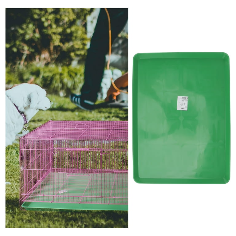 Dog crate with potty sales tray