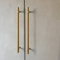thumbnail image 7 of Goo-Ki 6.3''(160 MM) Hole Centers Champagne Bronze T Bar Cabinet Pulls, Luxury Zinc Alloy Cabinet Handles with Knurled for Dresser,Drawer,and Cupboard,6 Pack, 7 of 7