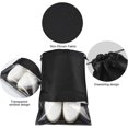 thumbnail image 3 of Bolsa de zapatos de viaje (12 piezas), cubierta antipolvo para almacenamiento de zapatos, bolsa portátil para zapatos con ventana transparente y cordón (S), 3 of 5