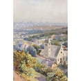 thumbnail image 2 of Anton Reckziegel 17x24 Black Ornate Framed Double Matted Museum Art Print Titled: Sievering with a View of Vienna, 2 of 5
