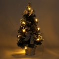 thumbnail image 2 of Tabletop Christmas Tree  40CM Tall Artificial Christmas Tree with Hanging Ornaments Pine Tree  Decoration, 2 of 9
