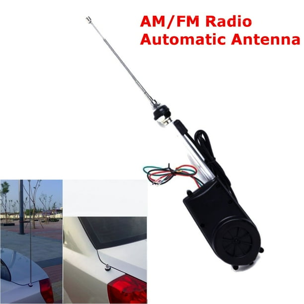 Auto Aerial Automatic Antenna Mast AM FM Radio Car Power Electric Fully