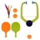thumbnail image 4 of Juego de tenis de mesa DYNWAVEMX entrenador de tenis portátil con 3 bolas, 4 of 8