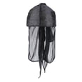 thumbnail image 2 of Gorro Sombrero de Quimio Cáncer Turbante de Cabeza de Mujer para Quimioterapia Chemo Oncológico Noche Pèrdida de Pelo Negro Baoblaze Gorra de cola larga, 2 of 8