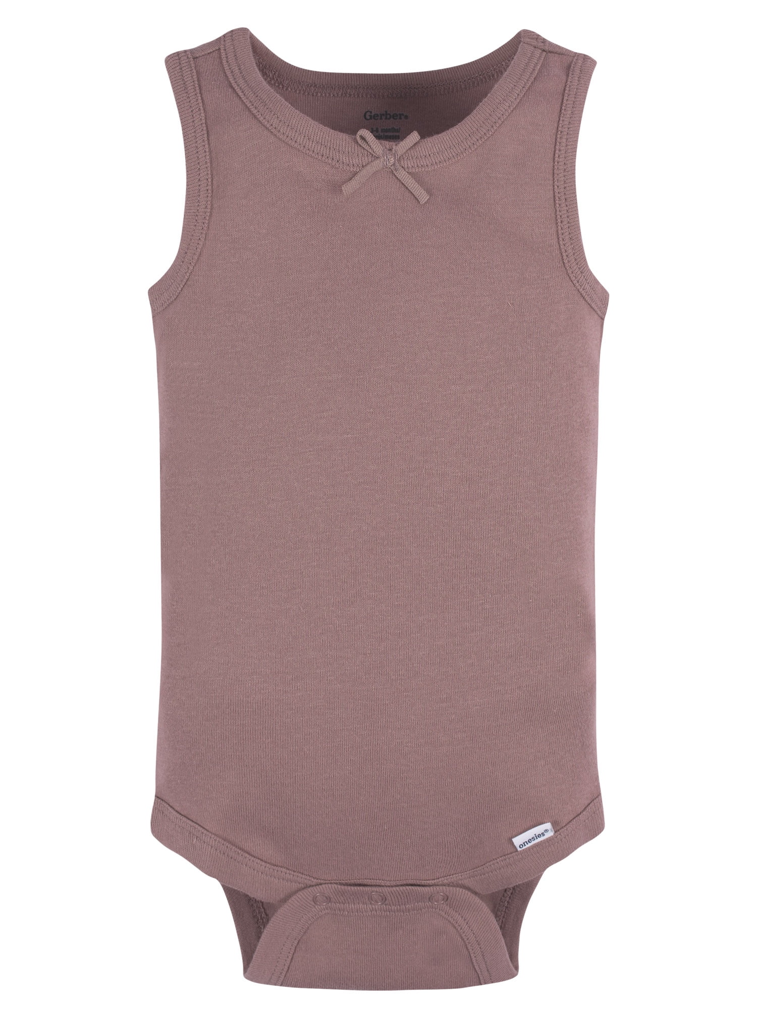 Gerber Baby Boys or Girls Casual Sleeveless Bodysuits, 5-Pack, Sizes 0/3 Months- 24 Months
