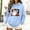 Light Blue, variant on Only Moment Blue Women Oversized Hoodies Fall Outfits Halloween Printed Polyester More Breathable & Appealing Modern Fit Sweatshirt Sweaters XS