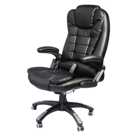 HomCom Executive Ergonomic PU Leather Heated Vibrating Massage Office (Best Massage Chair In India)