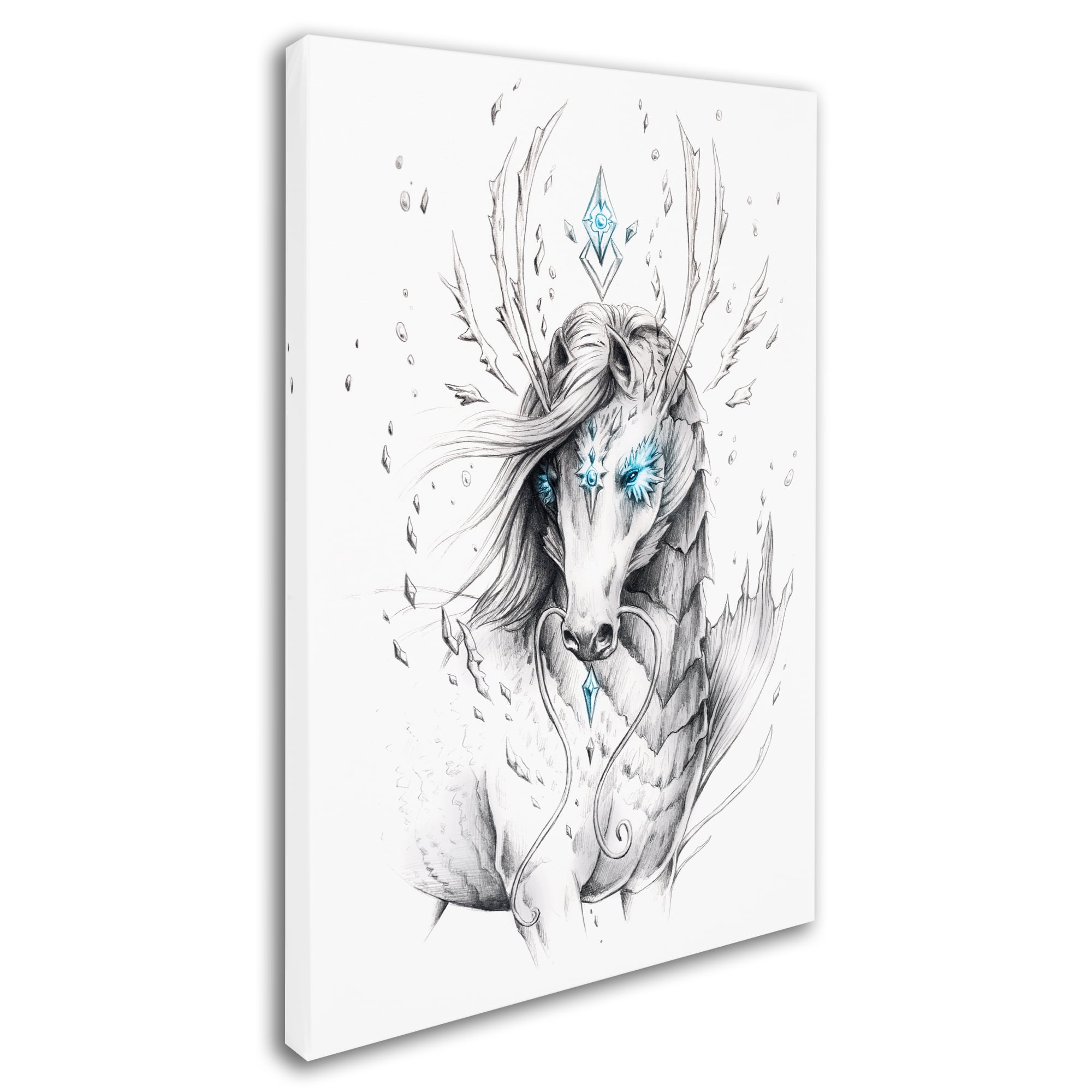 Trademark Fine Art 'Sea Horse' Canvas Art by JoJoesArt