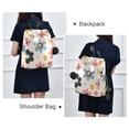thumbnail image 4 of FORMRS Women's Travel Backpack Purse Anti-Theft Hidden Pockets Casual Shoulder Bag, Beige Retro Flower, 4 of 7