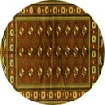 thumbnail image 1 of Ahgly Company Indoor Round Persian Yellow Traditional Area Rugs, 8' Round, 1 of 4