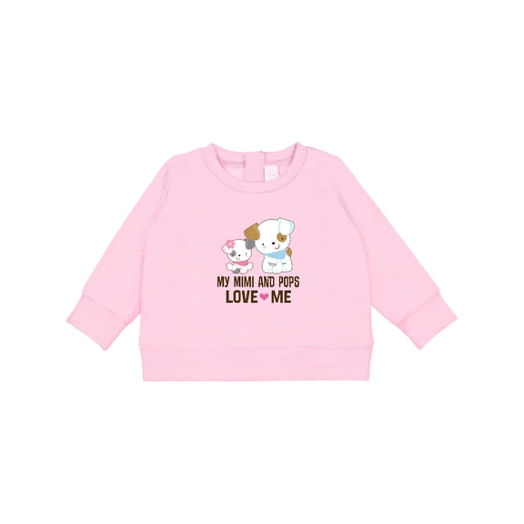 Inktastic Mimi and Pops Love Me Grandchild Baby Sweatshirt