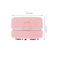thumbnail image 2 of FONWILYO Cute Mini Desk Vacuum Cleaner for Cleaning Use Compact ABS Pink Easy to Operate 0.5L Storage Capacity, 2 of 5