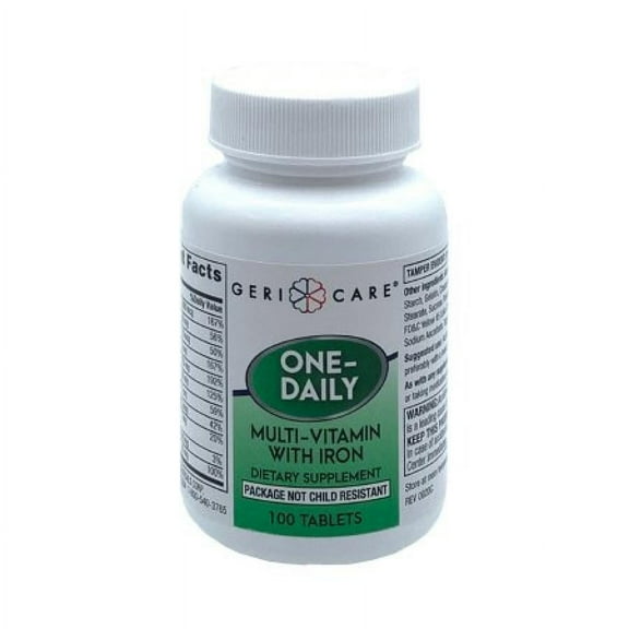 Geri-Care Multivitamin with Iron, 100 per Bottle, 1 Count