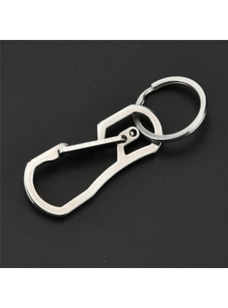 Molain Metal Keychain Carabiner Clip Keyring Key Ring Chain Clips Hook  Holder Organizer for Car Keys Finder for Men, 4 Packs