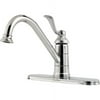 pfister gt341pc0 portland 1-handle kitchen faucet in polished chrome, non-water efficient model