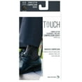 thumbnail image 3 of Touch Men's Knee High Compression Socks, 20-30 mmHg, Black Argyle Pattern, Large, 3 of 4