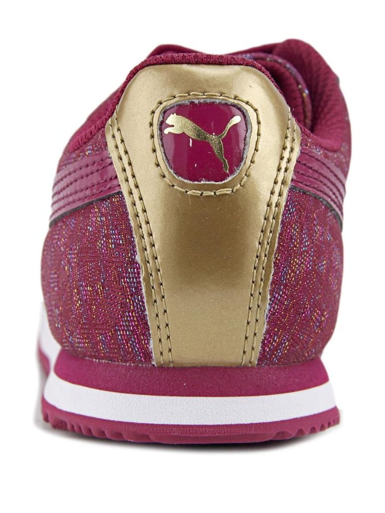 Toddler PUMA Roma Basic Gleam Kids Sneaker Red Plum//Red Plum 4 M US Toddler ROMA BASIC GLEAM INF K
