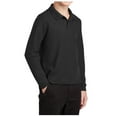 thumbnail image 4 of Mafoose Youth Long Sleeve Silk Touch Polo Black M, 4 of 4
