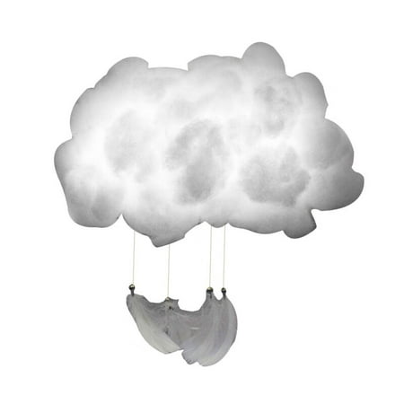 

Cuteam DIY Cloud LED Light Material DIY Handmade Cotton Cloud Shape LED Night Light Lamp Home Bedroom Hanging Decor