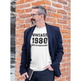 thumbnail image 2 of Vintage Since 1980 Men T-Shirt, Male Medium, 2 of 4