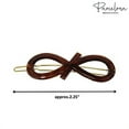 thumbnail image 6 of Parcelona French Ribbon Knot Infinity Small Celluloid Hair Barrettes for Women, 6 of 22
