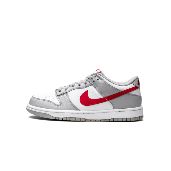 NIKE GRADE SCHOOL DUNK LOW GS "White / Grey / Red" DV7149 001 DV7149 001 from Stadium Goods