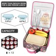 thumbnail image 4 of Flower Insulated Lunch Box Student Reusable Lunch Tote Bag Lightweight Portable Lunch Bag School Travel, 4 of 6