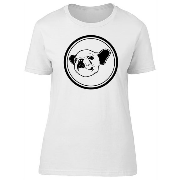 Cute French Bulldog Puppy Face Tee Women's -Image by Shutterstock