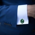 thumbnail image 4 of Saint Patrick's Day Elegant Mens Cufflink Set for Formal Attire - Stainless Steel Shirt Cufflinks for Wedding and Business Events, 4 of 6