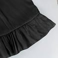 thumbnail image 6 of longantii Smocked Dress Women Summer Sleeveless Tank Sundress Halter Tie Back Loose Flowy Ruffle Maxi Dresses with Pockets Black L, 6 of 9