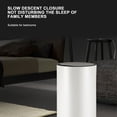 thumbnail image 2 of tssuouriy Sturdy Stainless Steel Garbage Bin Silent Opening And Closing Function Wide white, 2 of 6