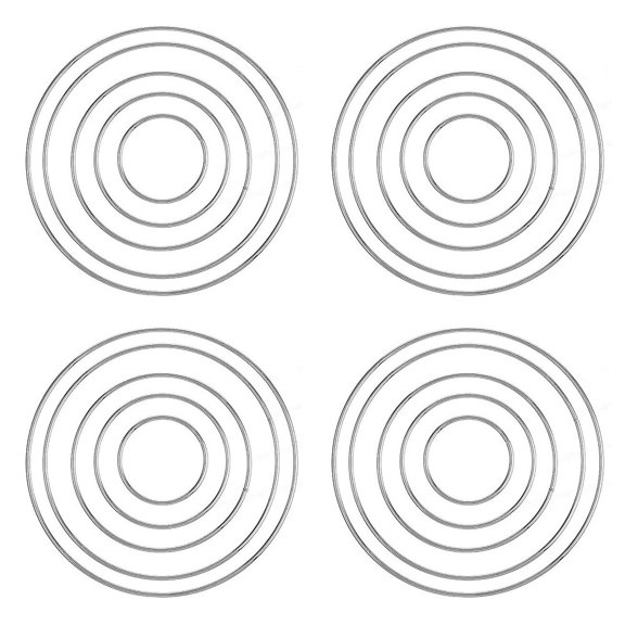 Versatile Metal Craft Rings 2/3/4/5/6 in- Perfect for Wreaths Catchers And More